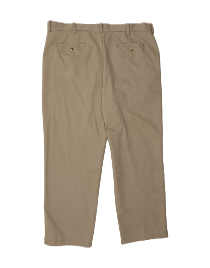 IZOD Mens Straight Chino Trousers W42 L32 Beige Cotton Vintage Izod and Second-Hand Izod from Messina Hembry 