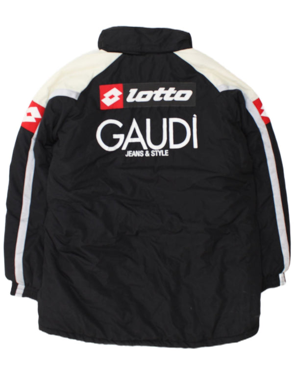 Casaco corta-vento masculino Lotto Udinese Calcio com capuz Reino Unido 44 2XL preto