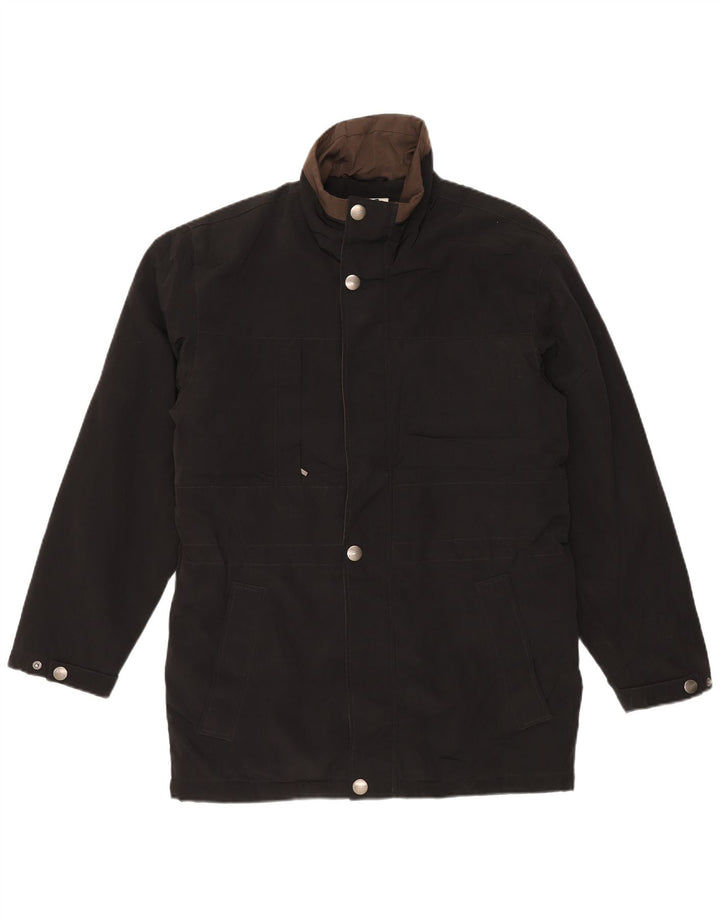 Jaqueta utilitária masculina LONDON FOG UK 38 poliéster preto médio