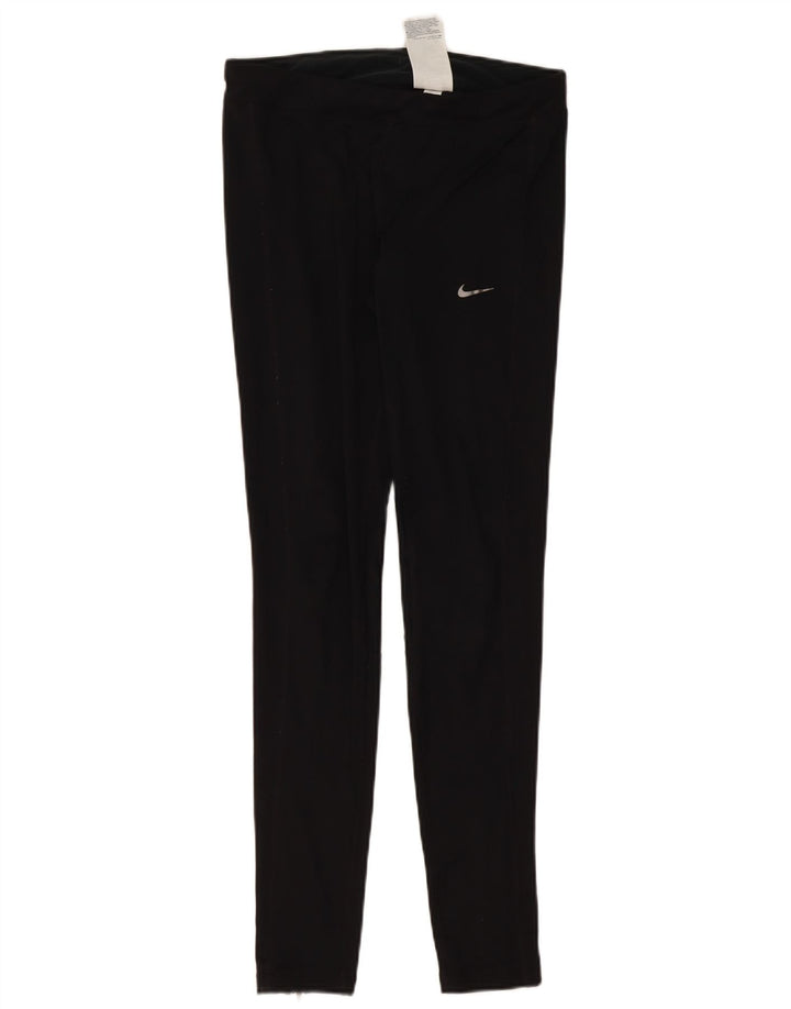 Leggings Nike Dri Fit Femininas UK 12 Médio Preto Poliéster