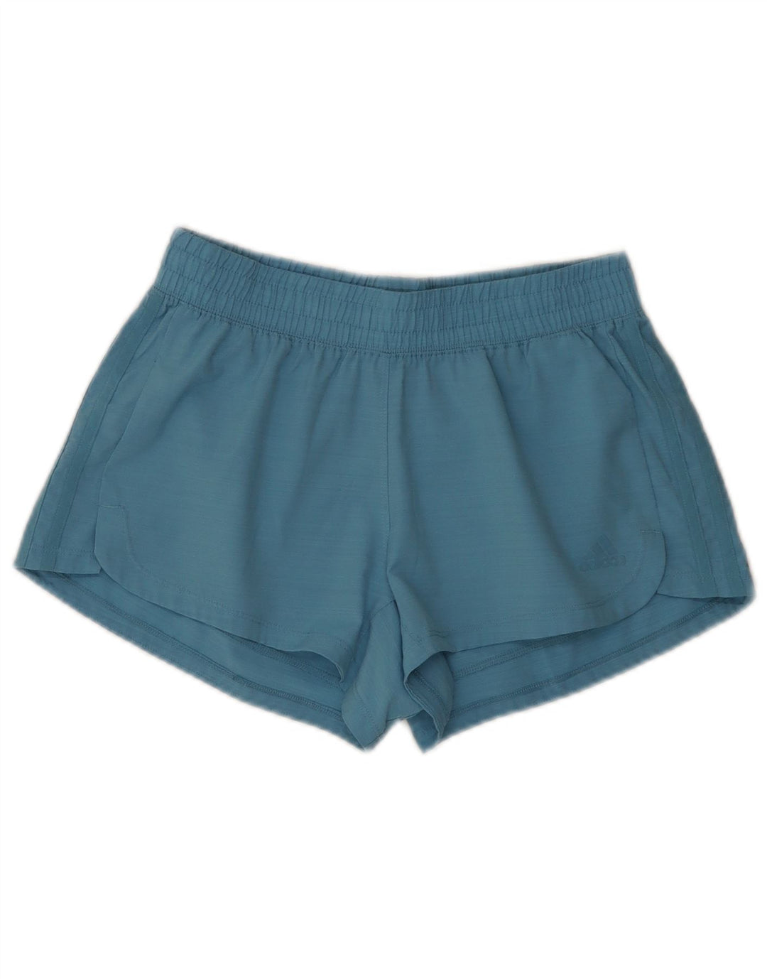 Shorts esportivos femininos Adidas UK 8/10 pequeno azul poliéster