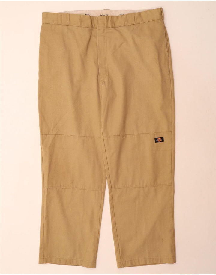 Calças cargo masculinas Dickies Loose Fit W42 L32 poliéster bege