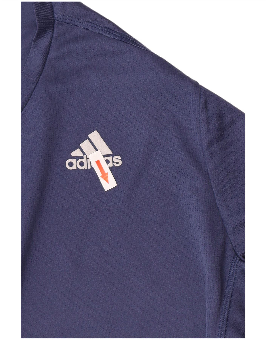 Adidas Mens Aeroready Camiseta Top Pequeno Azul Marinho Poliéster