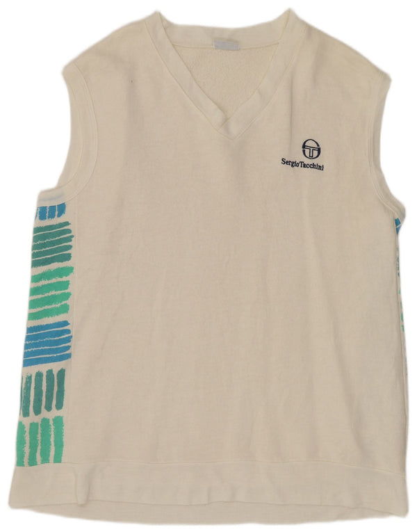 SERGIO TACCHINI Moletom masculino Jumper 2XL Off White Colourblock