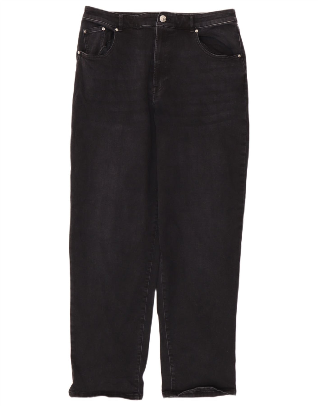 Jeans Marks & Spencer Feminino Autograph Tapered Reino Unido 12 Médio W32 L29 Cinza
