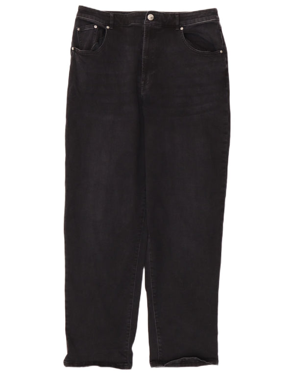 Jeans Marks & Spencer Feminino Autograph Tapered Reino Unido 12 Médio W32 L29 Cinza