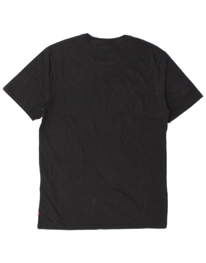 Camiseta gráfica masculina Levi's Top pequeno algodão preto