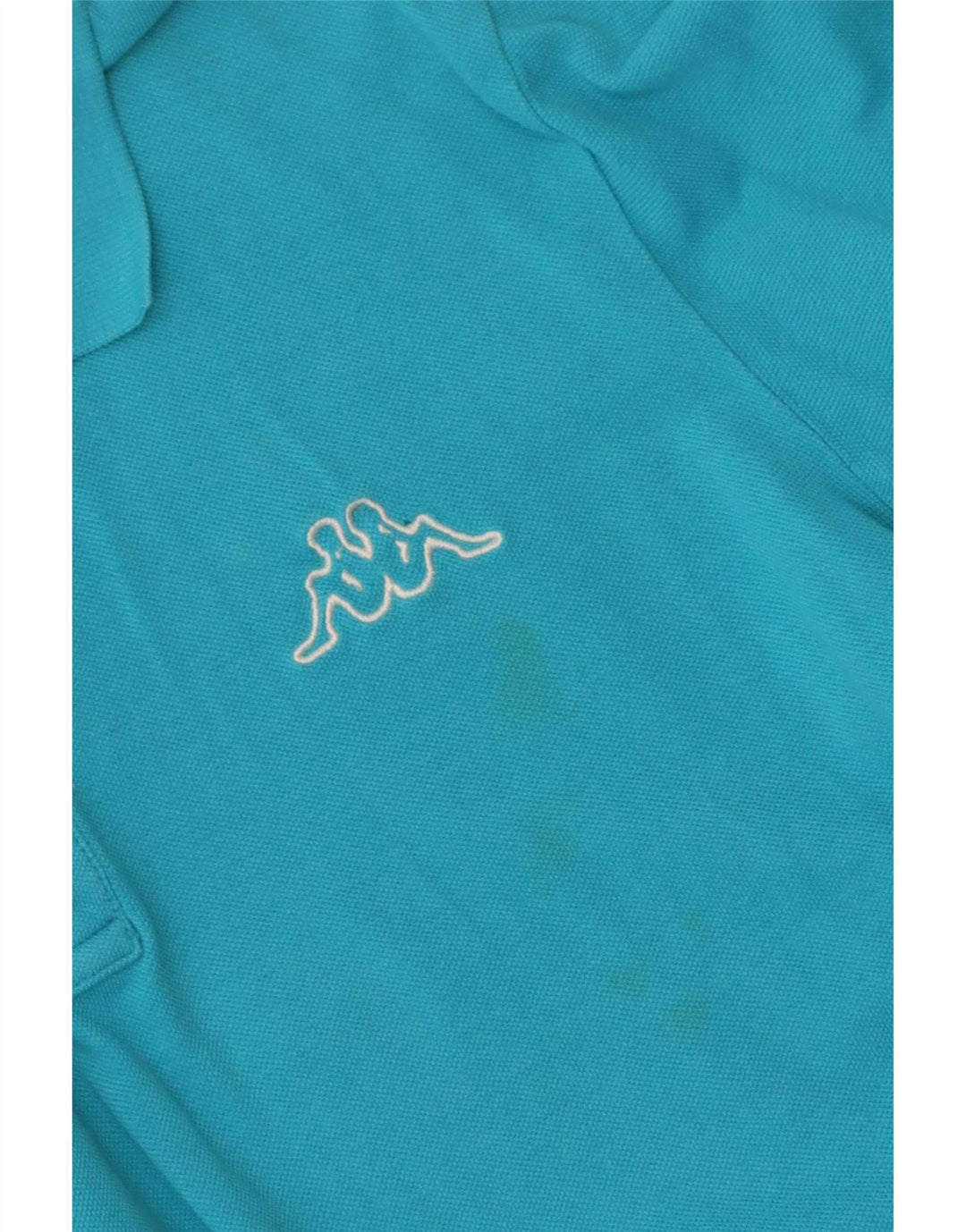 Camisa polo masculina Kappa pequena azul algodão