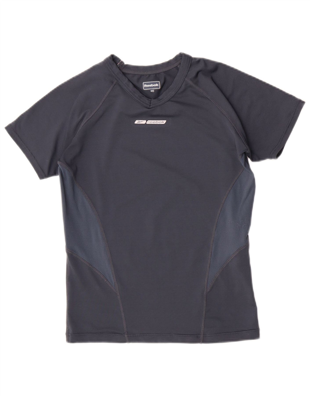 Camiseta Reebok Meninos Top 11-12 Anos Cinza Colorblock Poliéster