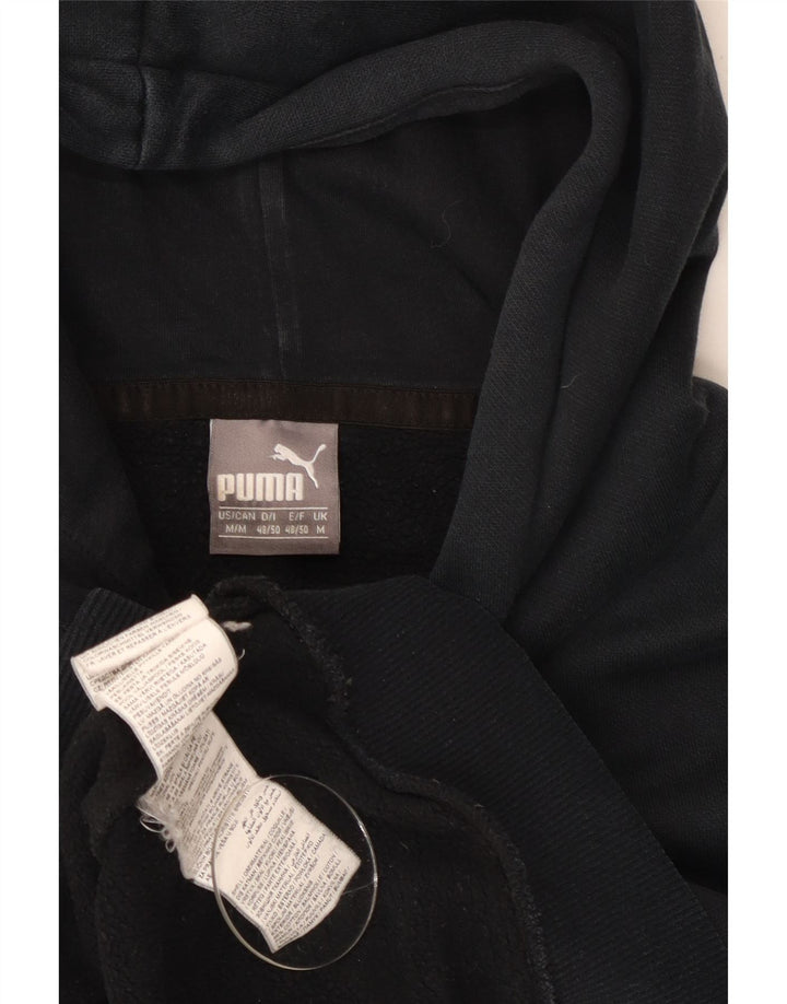 Puma Mens Hoodie Jumper Médio Algodão Preto
