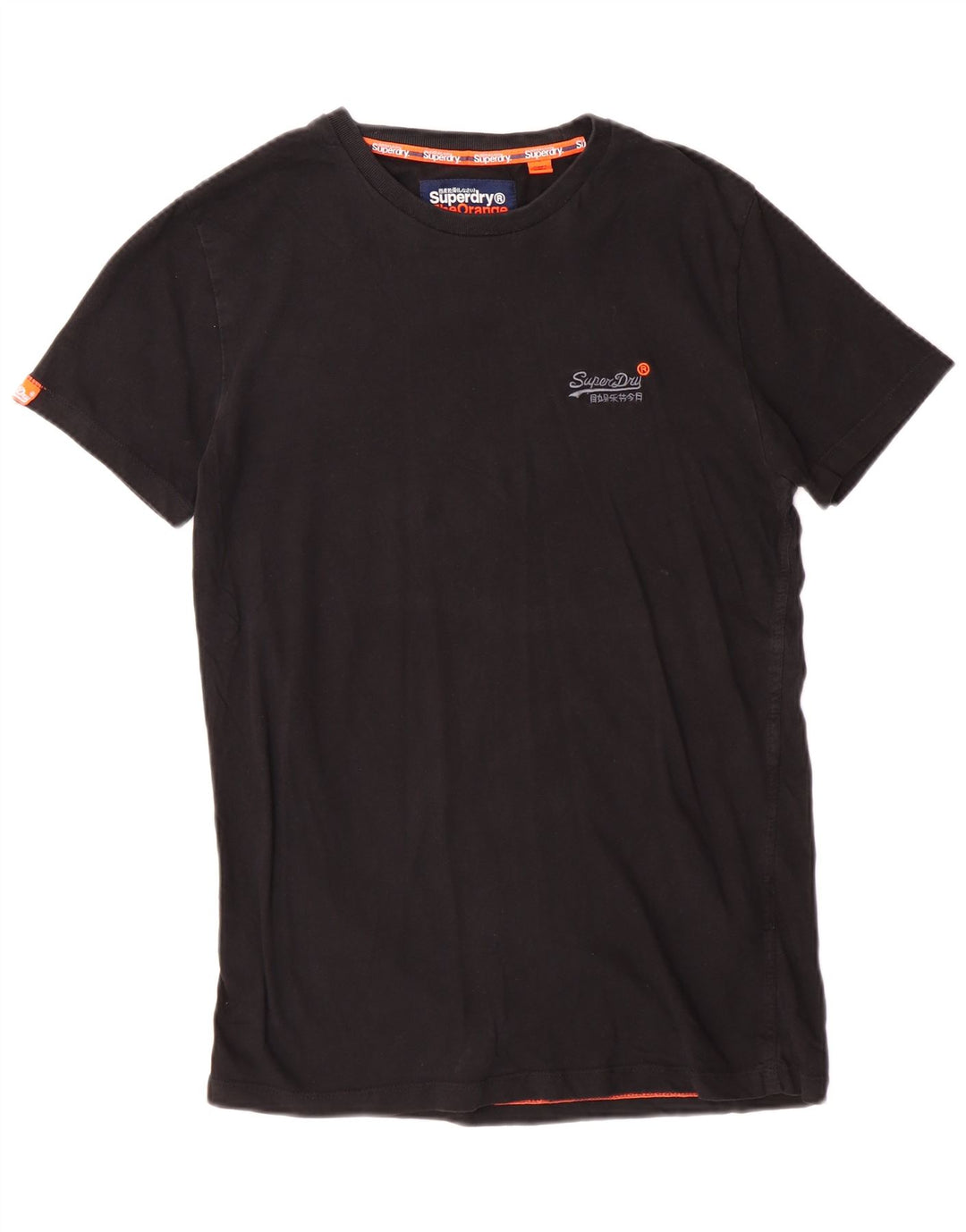 Camiseta masculina Superdry Top pequeno algodão preto