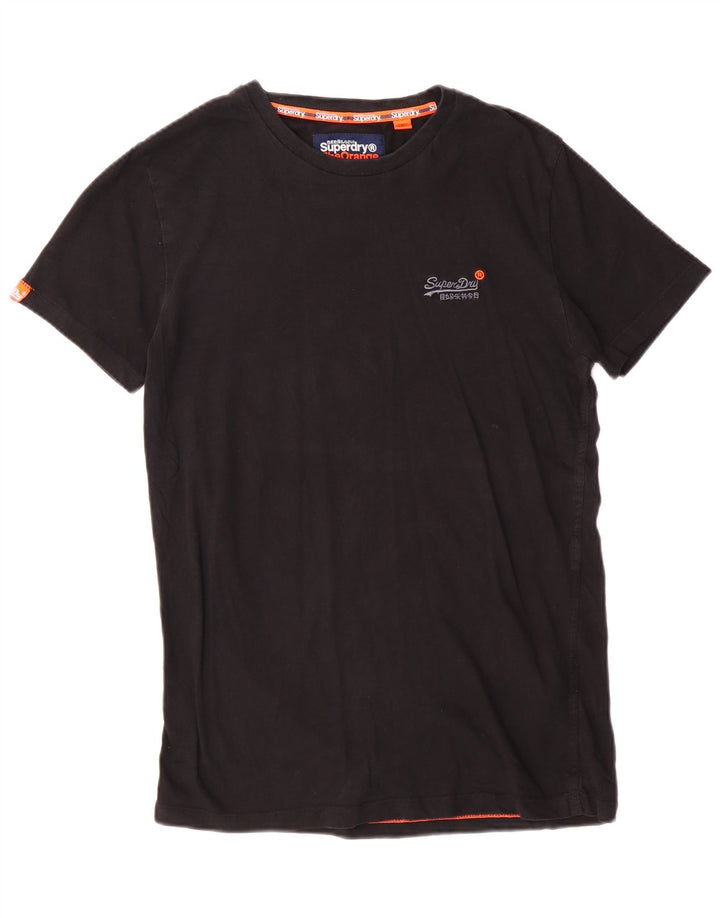 Camiseta masculina Superdry Top pequeno algodão preto