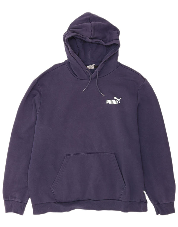 Puma Mens Hoodie Jumper XL Azul Marinho Algodão