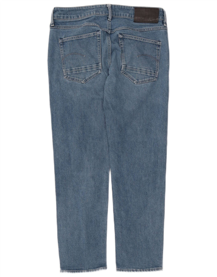 G-STAR feminino Kate Straight Jeans W25 L26 algodão azul