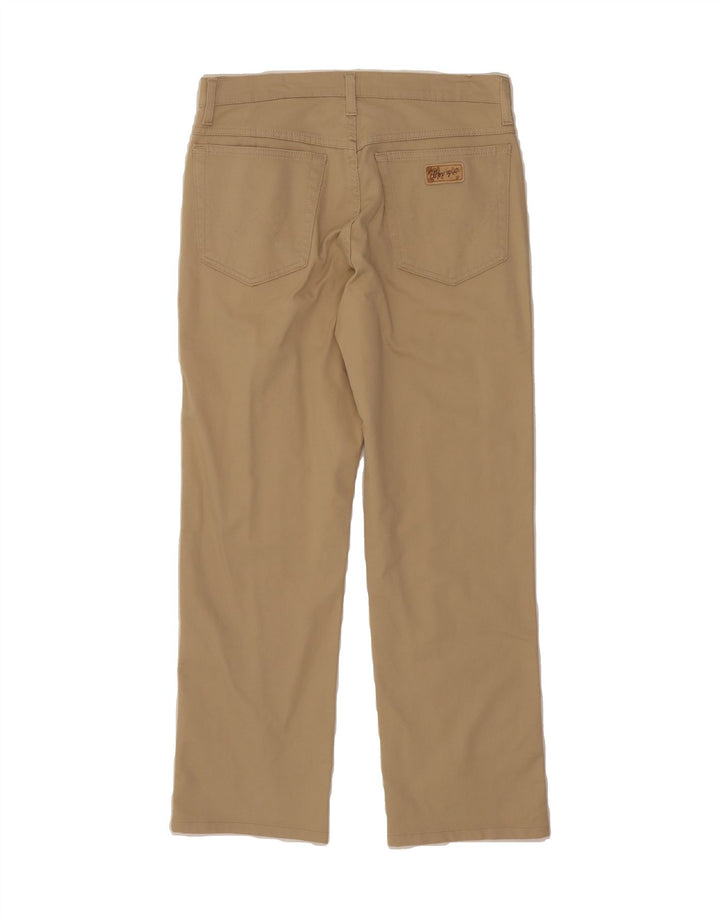WRANGLER Mens Straight Casual Trousers W32 L29 Beige Cotton Vintage Wrangler and Second-Hand Wrangler from Messina Hembry 