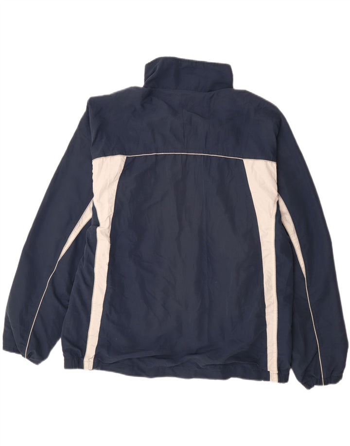 ASICS Mens Treino Top Jacket XL Azul Marinho Colourblock Poliéster