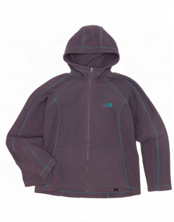 Jaqueta de lã com capuz feminina The North Face UK 14 poliéster roxo médio