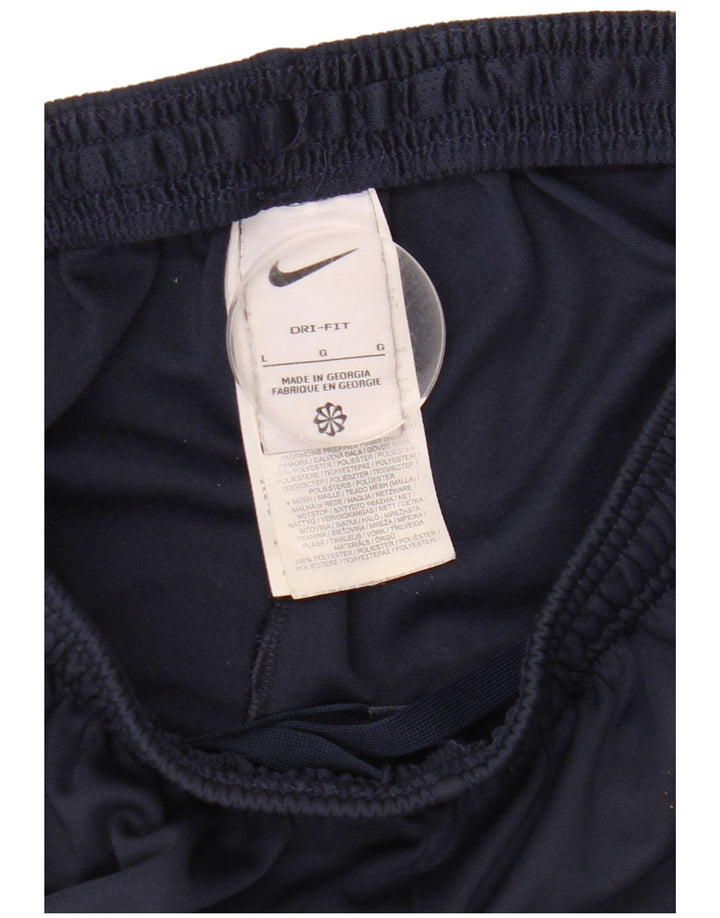 Calça de treino masculina Nike Dri Fit grande poliéster azul marinho