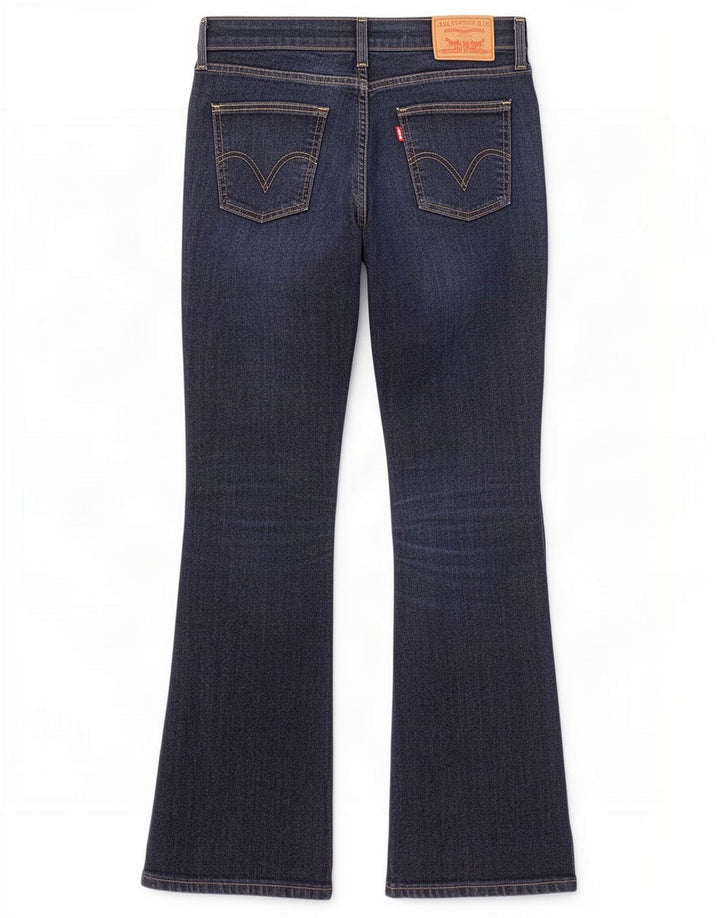 Calça jeans feminina Levi's 10529 Bootcut W31 L32 azul marinho algodão