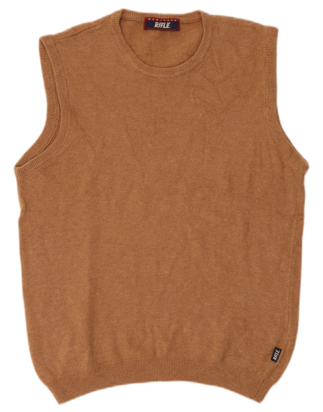 Regata feminina Rifle Heritage Vest Reino Unido 12 lã marrom médio