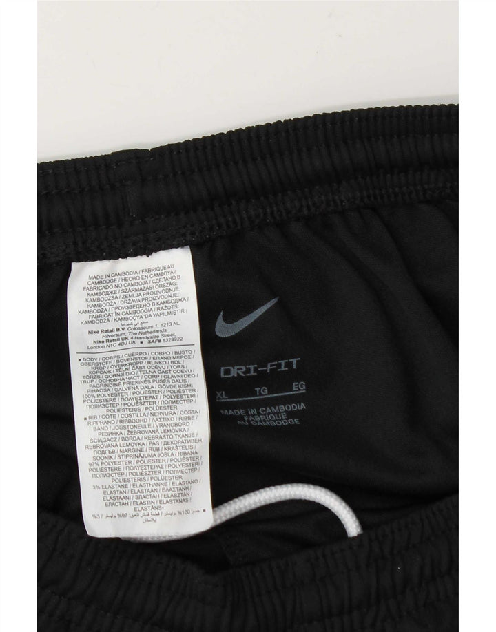 Calça de treino Nike Mens Dri Fit XL preta poliéster