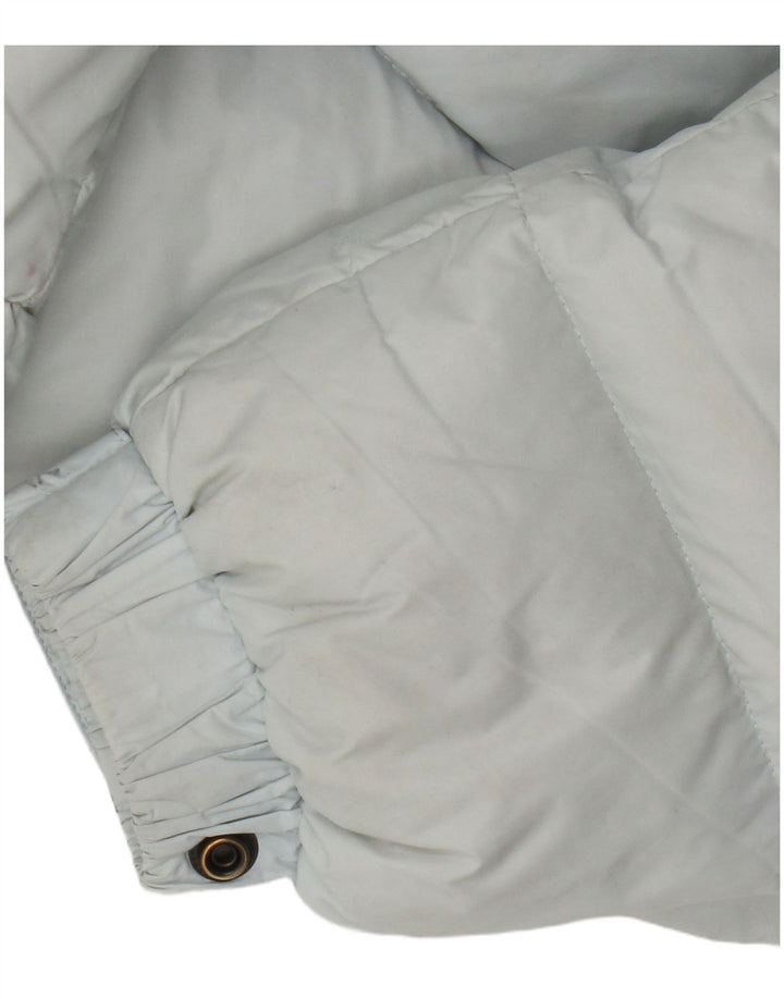 Jaqueta acolchoada com capuz feminina Superdry UK 8 pequeno azul nylon