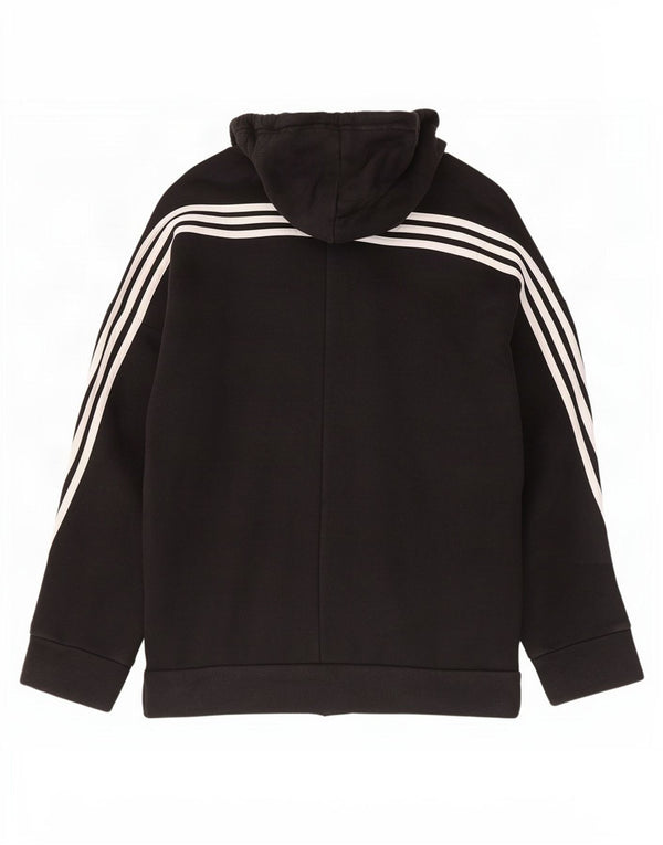 Adidas Mulher Marimekko Oversized Hoodie Jumper Reino Unido 8/10 Pequeno Preto Floral