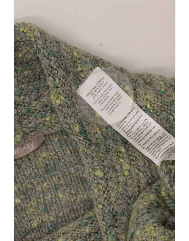 Suéter feminino Orsay com gola redonda Reino Unido 14 grande multicolorido manchado