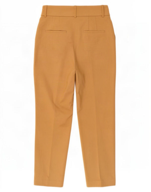 Zara Calça Chino Feminina Cintura Alta Cônica Pequena W27 L27 Bege