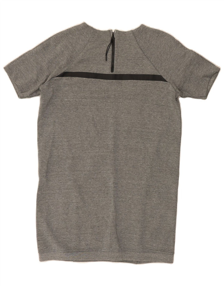 NIKE Womens Oversized T-Shirt Dress UK 10 Small Grey Cotton Vintage Nike and Second-Hand Nike from Messina Hembry 