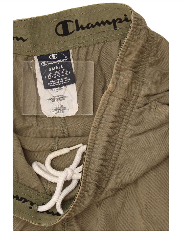 Shorts esportivos masculinos Champion pequeno algodão cáqui
