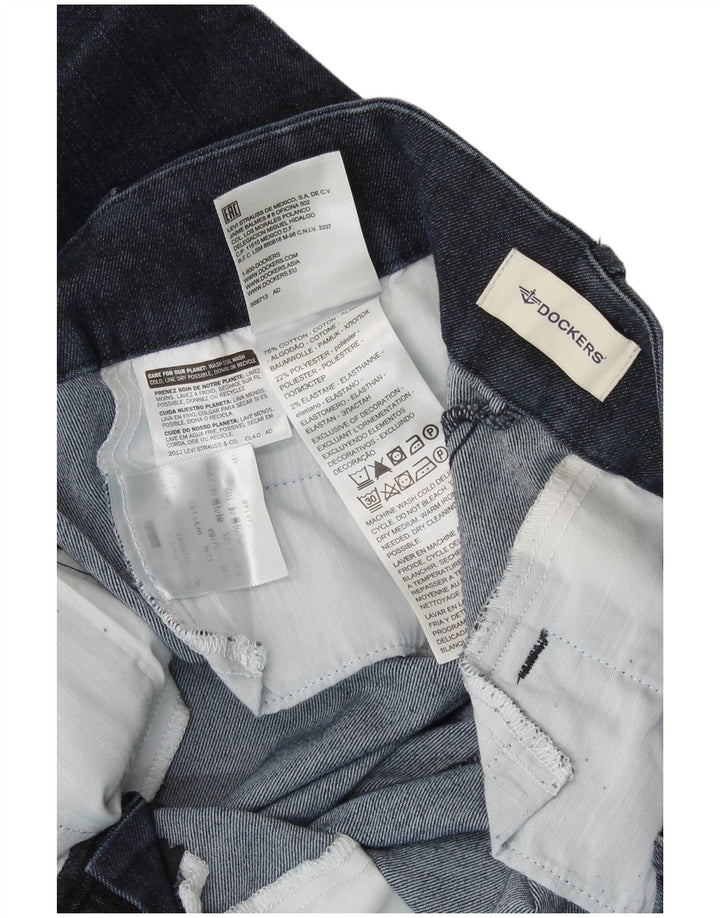 Calça jeans reta feminina DOCKERS W31 L32 azul marinho algodão