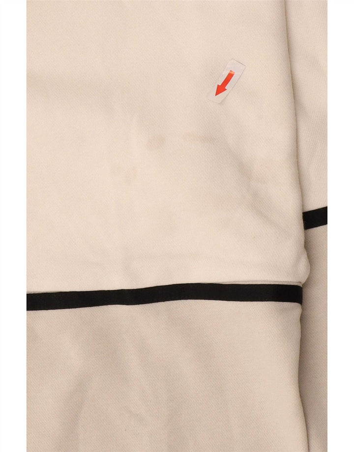 Jumper com capuz gráfico masculino Nike médio branco colorblock algodão