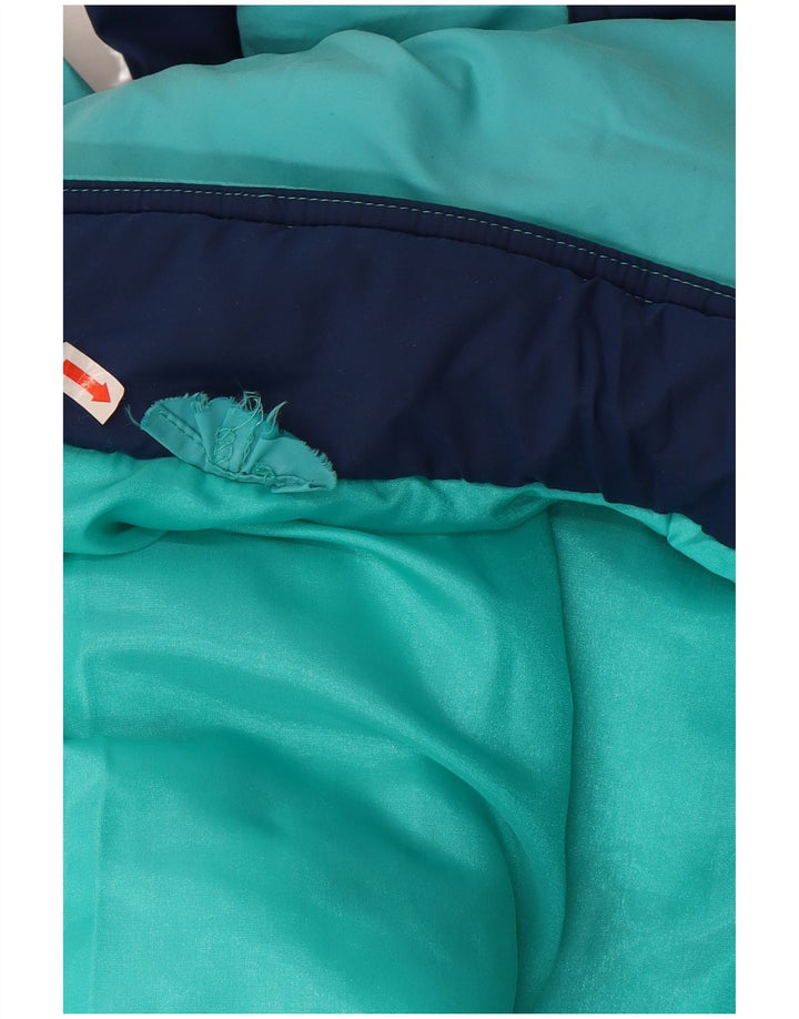 Macacão de esqui masculino vintage solto IT 46 poliamida colorblock azul pequeno