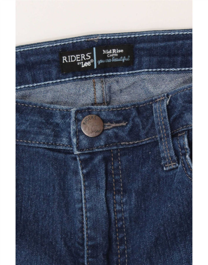 Calça Jeans Capri Feminina Lee Cintura Média W32 L21 Azul
