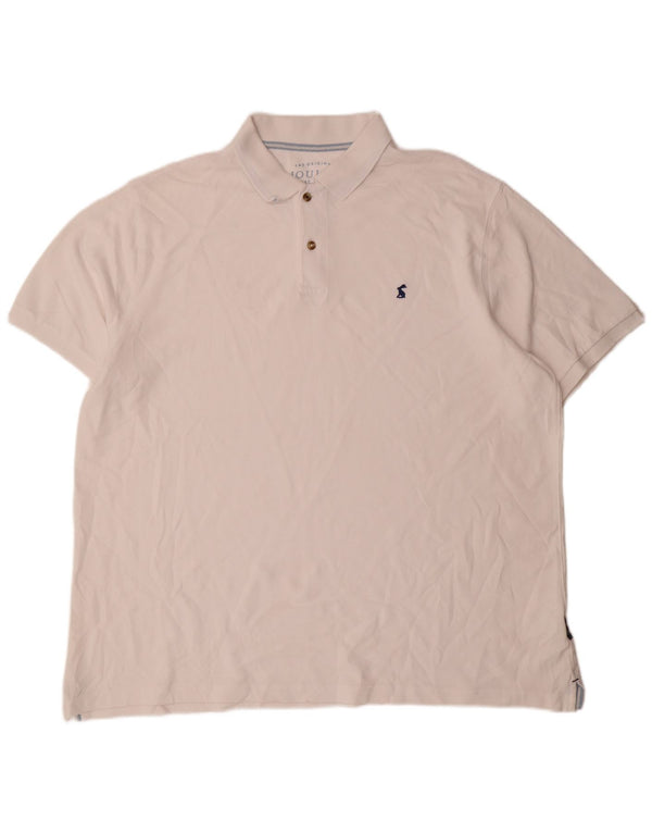 Camisa polo masculina Joules Classic Fit 2XL algodão branco