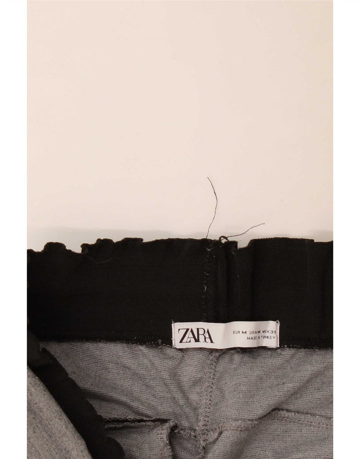 Zara Mens Crop Calça de treino cinza médio Colourblock