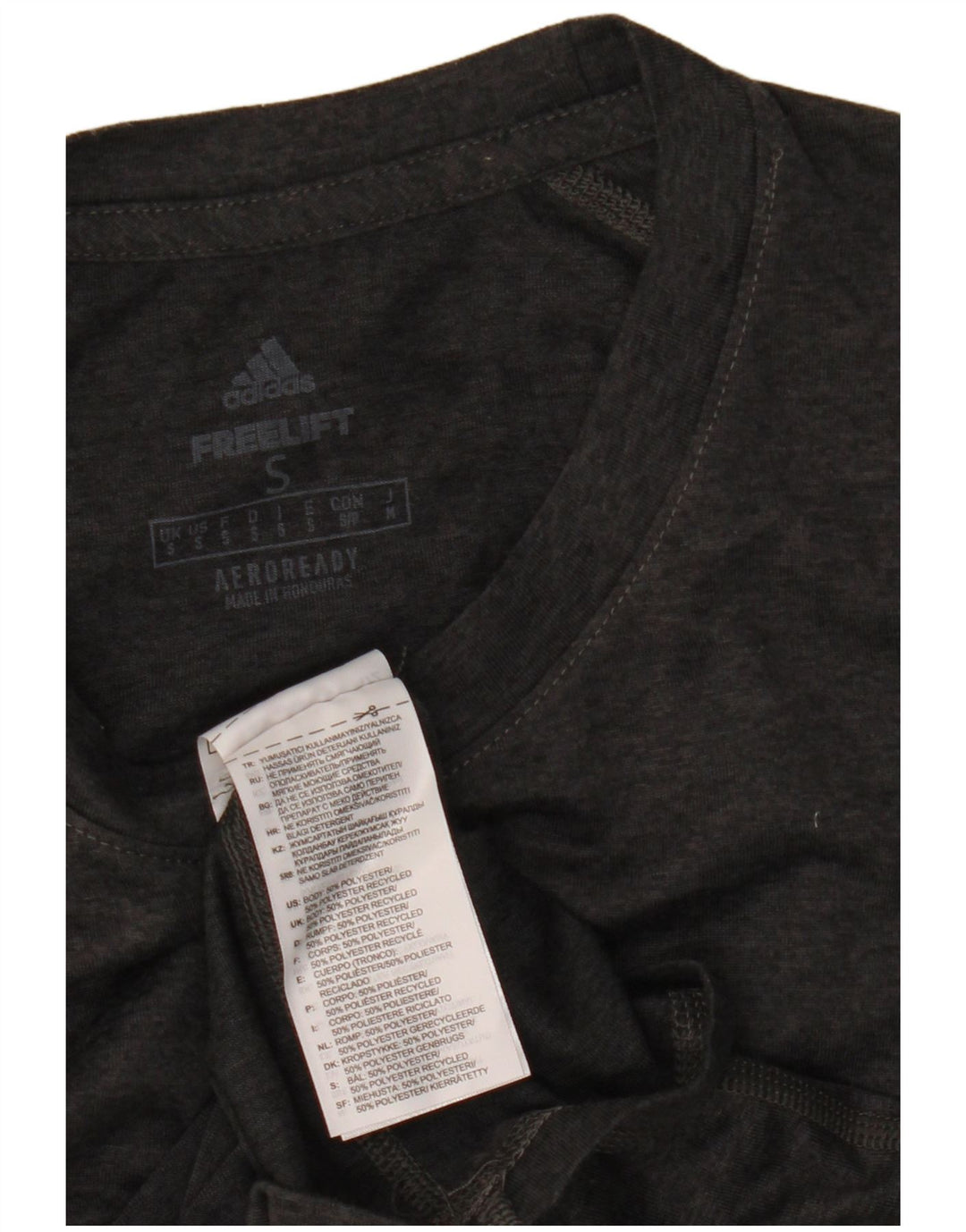 Camiseta Adidas Masculina Aeroready Graphic Top Pequeno Poliéster Cinza