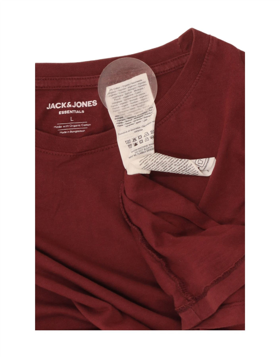 Camiseta masculina JACK & JONES grande algodão marrom