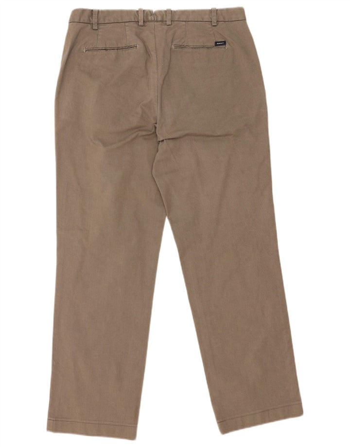 Calça masculina Gant Regular Suit IT 50 grande W35 L29 cinza