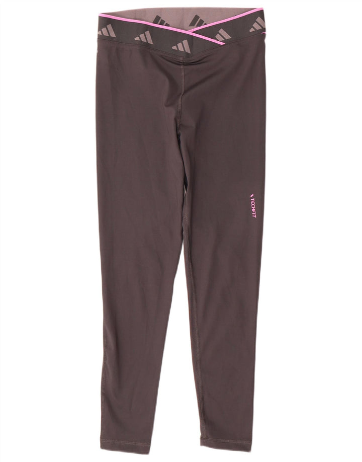 Leggings Adidas Aeroready Graphic Feminino Reino Unido 8/10 Pequeno Cinza Poliéster