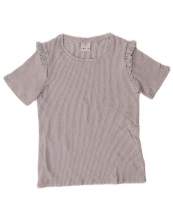 Top Zara Meninas T-Shirt 11-12 Anos Azul