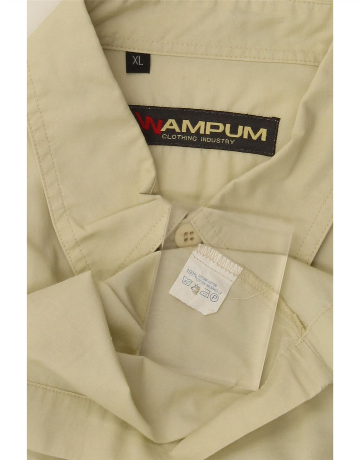 Camisa masculina Wampum XL algodão bege