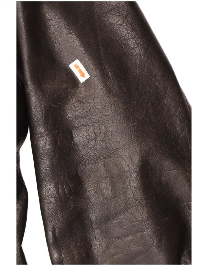 Jaqueta de couro feminina DAKOTA UK 16 grande couro preto clássico