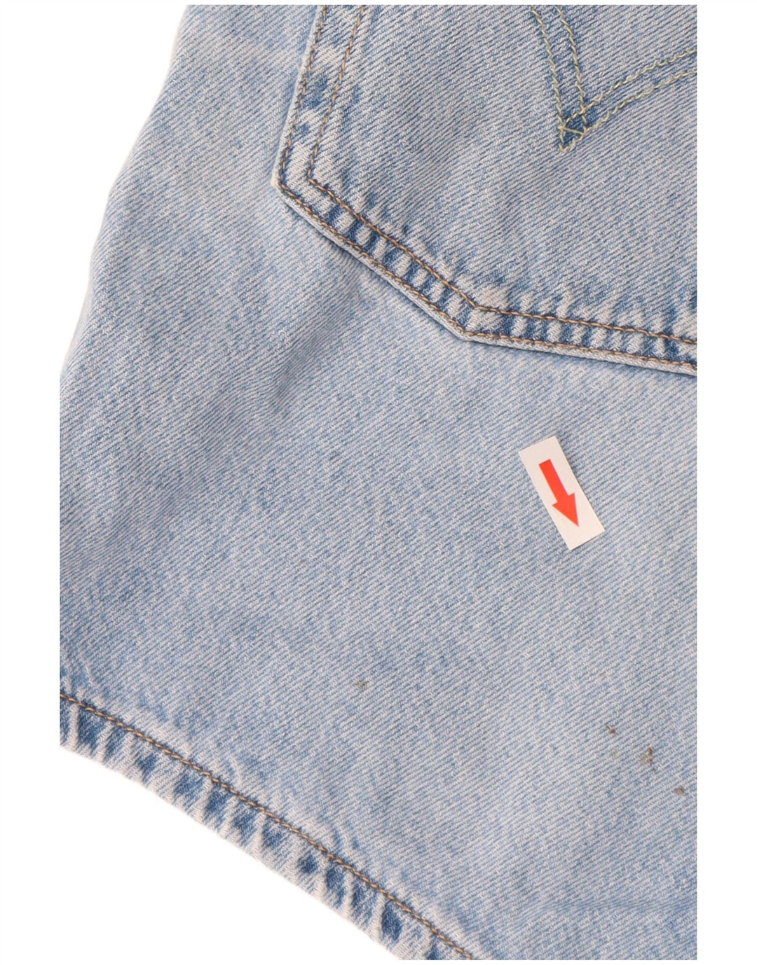 Shorts jeans feminino Levi's W28 algodão azul médio