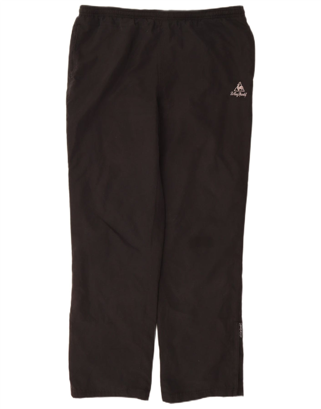 Calça de treino feminina LE COQ SPORTIF UK 12 poliéster preto médio