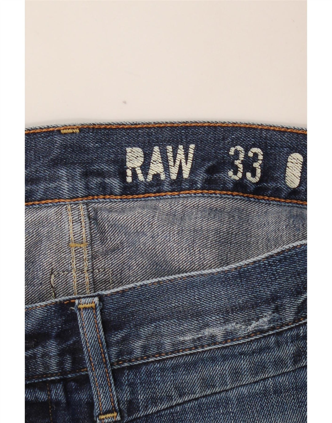 Calça jeans reta masculina G-STAR W32 L28 azul