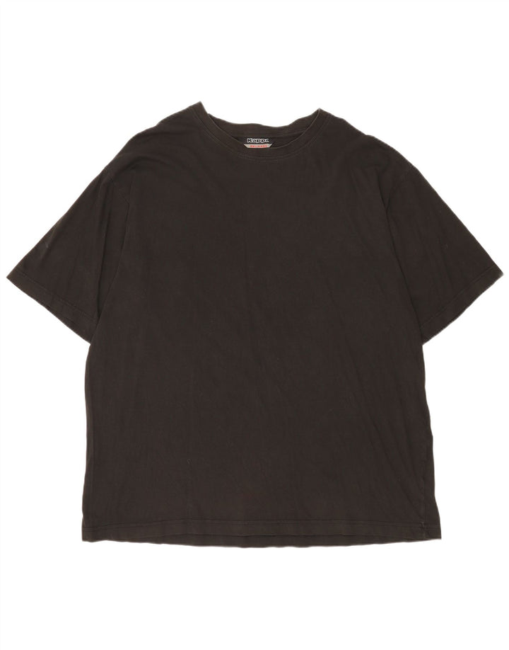 Camiseta masculina Kappa Top 4XL algodão preto