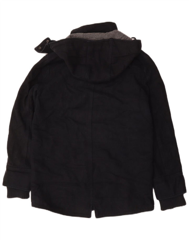 Jaqueta Parka masculina Superdry com capuz UK 36 pequena lã azul marinho