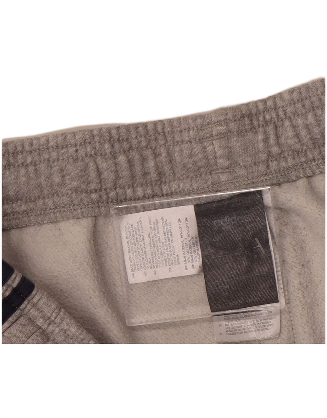 Calça Adidas Masculina Graphic Treino Grande Algodão Cinza
